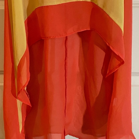 H.I.P. SuperSheer/SeeThrough Sz-S, Long/Hi-Low Tank-Top, in Bright Summer Colors - Picture 7 of 16